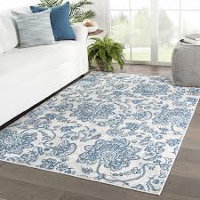 Funderburk Floral Blue Light Gray Area Rug Light Grey Area Rug Grey Area Rug Area Rugs