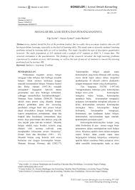 Hal ini sudah menjadi pemikiran umum hampir apa permasalahan paling berat yang dihadapi oleh pemerintah saat ini? Pdf Masalah Belajar Siswa Dan Penanganannya