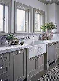 Grey plank tile dark cabinets light countertops for kitchen. Light Grey And Dark Grey Kitchen Grey Kitchen Designs Kitchen Design Home Kitchens