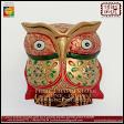 Wooden handcrafted owl from Haryana