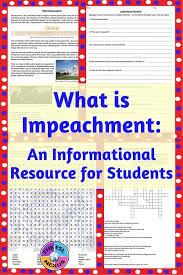 This article is about a step in the removal of a public official. What Is Impeachment Reading Passage Word Search Crossword Puzzles Reading Passages Learn Facts Teaching Vocabulary