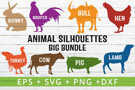 Download 9 Farm Animal Silhouettes Graphic By Great19 Creative Fabrica Yellowimages Mockups