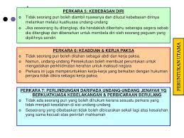 Hak ini amat penting bagi mengelakkan berlakunya diskriminasi dan ketidakadilan kepada rakyat malaysia seterusnya dapat menegakkan hak asasi manusia. Ppt Unit 2 Perlembagaan Malaysia Peruntukan Powerpoint Presentation Id 3670929
