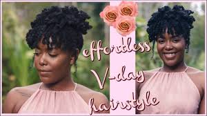 The internet keeps overflowing with hairstyles for women with the perfect straight or wavy hair but fails to address the black women and the woes they face with their hair types. Easy Updo On 4c Hair Simple Natural Hairstyle For Black Women Youtube