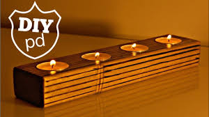 These make great gifts and are very stylish. Diy Tea Light Holder How To Make Wooden Tealight Holders Diy Decor Ideas Youtube