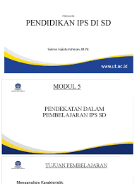 Unduh/download bentuk word, bentuk pdf. Pendidikan Ips Sd Modul 5 Dan 6