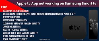 App size becomes 800 mbs i want to clear on cache not delete app.?! Fix Apple Tv App Not Working On Samsung Smart Tv A Savvy Web