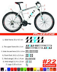 Mckenzie Bike Frame Sticker Autocollant Bicycle Mountain Restoration Sticker Mtb Bmx The Frame Front Fork Letterpress Prin Bike Frame Giant Bikes Bike Stickers