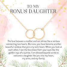 Daughter In Law Double Circles Necklace In 2020 Mother Daughter Gifts Daughter Necklace Mother Daughter Necklace