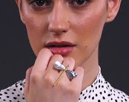 Silver Blue John Ring Vintage 1974 door Ammonite Mid-Century Modernistische  Ring