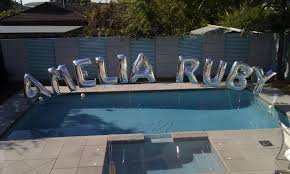 Check spelling or type a new query. Arch Over Pool For Amelia S Pool Party Balloon Gift Name Balloons Letter Balloons