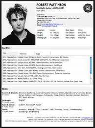 acting resume template