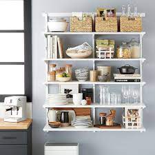 Ikea also has another system that is similar to the elfa wire shelving. Elfa Classic 4 Open Kitchen Shelving Open Kitchen Shelves Kitchen Shelf Design Kitchen Shelves