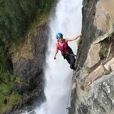 Der Spektakulare Lehner Wasserfall Klettersteig Moosbrugger Climbing Klettersteig Klettern Outdoor Abenteuer