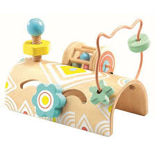 Motorikschleife Babytabli Djeco Holzspielzeug Baby Babyspielzeug Motorik