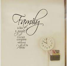 Family Is Like A Puzzle Word Quote Wall Sticker Removable Home Decor Decoration Wall Decals Free Shipping Decorative Home Window Decals Decordecorative Tile Decals Aliexpress