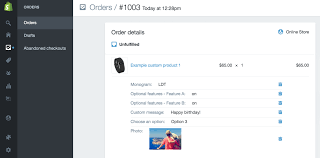 All you have to do is send them the order info. How To Create Customizable Products In Shopify Without An App Envision Io