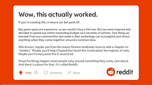 And you can monitor instagram photos and messages. Reddit Ad Runs Five Seconds But Makes Its Point Against Wall Street Deadline