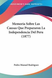 As the movie opens, we see a guy walking into the golden gate bridge. Memoria Sobre Las Causas Que Prepararon La Independencia Del Peru 1877 Von Pedro Manuel Rodriguez Als Taschenbuch Portofrei Bei Bucher De