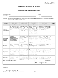 We did not find results for: Rubric For Reflection Paper Essay Essays Rubric Academic