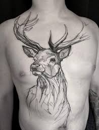 This is one of the most common tattoo design involving deer. The Best Deer Tattoo Created By L Oiseau Https Www Facebook Com Loiseautattoo Deertattoo Stagta Hunting Tattoos Deer Tattoo Designs Stag Tattoo Design
