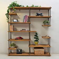 Cirillo Industrial Mid Century Library Bookcase In 2020 Bookshelves Diy Bookcase Small Room Decor