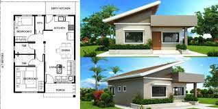 That can be constructed in a lot with a minimum lot area of 120 sq.m. Unique Modern House Design With 2 Bedroom 2 Bedroom House Design Modern House Design House Design
