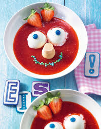 Lustige Eis Gesichter Rezept Kinderessen Essenswitze Eis Essen