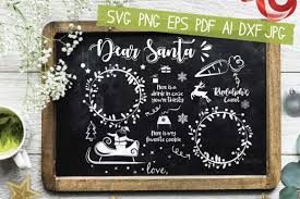 This is a personal use svg file and it's perfectly compatible with cricut explore, silhouette cameo, brother scan n cut, sizzix eclips, sure cuts a lot. Dear Santa Cookies And Milk Graphic By Araysvg Creative Fabrica