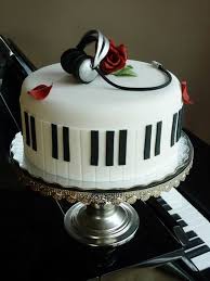 Torte Wie Ein Piano Mit Kopfhorer Musik Kuchen Kuchen Und Torten Coole Torten