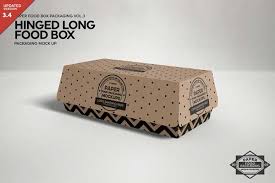 Simple edit with smart layers. Free Cm Hinged Long Sandwich Box Mockup 1211236 Ê