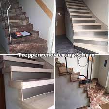 Neben ihrer aufgabe der vertikalen erschließung gelten sie gerade bei repräsentativen bauten zudem als wichtiges gestaltungselement. Bildergalerie Treppenrenovierung Treppensanierung Schran Treppe Renovieren Steintreppen Treppe Sanieren
