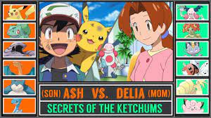 Ash vs. Delia Ketchum (Son vs. Mom) - Secrets of the Ketchums #1 - Pokémon  SunMoon - YouTube