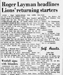 Fremont Tribune Fremont Ne 29 August 1972 Roger Coach at Lyons