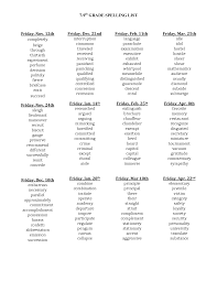 12th Grade Spelling Word List 12th Grade Spelling Words Spelling Words List Grade Spelling