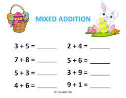 Excited To Share This Item From My Etsy Shop Easter Addition C 10 Worksheets Kindergarten Addition Worksheets Kindergarten Worksheets Kids Math Worksheets