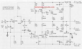 Here the schematic diagram of 800 watt audio power amplifier with mosfet for final amplification. Diy 100 Watt Mosfet Amplifier Circuit Homemade Circuit Projects