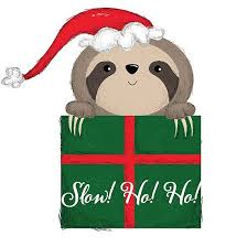 Sloth Christmas Santa Slow Ho Ho Holiday Sloth Santa Christmas Festive Funny Cheer Merry Merrychristmas Holiday Hohoho S Holiday Sloth Green Xmas