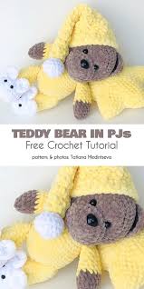 Goodnight Bear Free Crochet Patterns Crochet Teddy Bear Pattern Crochet Teddy Bear Teddy Bear Pattern