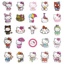Cute Hello Kitty Stickers For Laptop 50pcs Lovely Waterproof Water Bottle Stickers For Skateboard Cup Guitar Luggage Kawaii Vinyl Aesthetic Stickers For Kids Girls Teens Toys Games