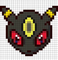 Umbreon Head Kandi Pattern Perler Patterns Perler Bead Art Pokemon Perler Beads
