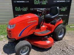 It's cutting deck is a little too large to work in tight spaces and it would benefit from a larger gas tank, but overall this is a great machine if you have a budget of around $1500. 50in Simplicity Conquest Riding Lawn Tractor Clean Only 60 A Month Gsa Equipment New Used Lawn Mowers And Mower Repair Service Canton Akron Wadsworth Ohio