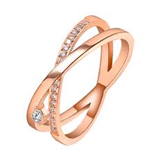 De fait, elle a une forme d'anneau, plus ou moins large, serti ou non de pierres et quelquefois gravé. 2020 Simple Index Croix Anneaux Femme Strass Or Rose Bague Luxuri Design Anneau Pour Femme Nouveau Micro Pave Bijoux Aliexpress