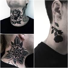 Best Neck Tattoo Ideas For Men Positivefox Com Best Neck Tattoos Rose Neck Tattoo Small Neck Tattoos