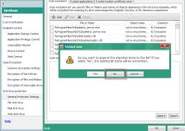 Kes Exclusions How To Set Exclusions For Folder File Or Application Secureblog Eu Personal Blog