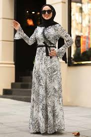 Neva Style Volan Kol Gri Tesettur Elbise 1383gr Tesetturisland Com Elbise The Dress Kol Deseni