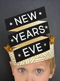 Diy New Year S Eve Hats Free Printables Project Nursery New Year S Eve Hats New Year S Eve Crafts Diy New Years Party
