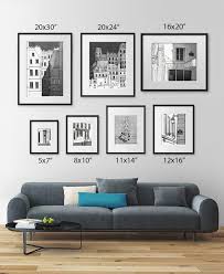Paris Art Print Shadows B W Black And White Etsy Wall Art Living Room Living Room Art Gallery Wall Layout