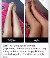 Here S A Simple Way To Get A Fast Tan Without Any Harsh Chemicals How To Tan Faster How To Get Tan Cocoa Powder Tanning