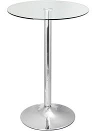 Vetor Round Or Square Glass Tall Bar Poseur Dining Table With Chrome Base Kitchen Bar Table Diy Table Decor Diy Kitchen